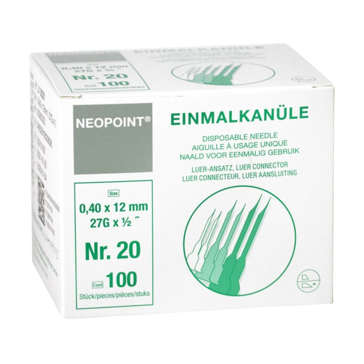 Neopoint Milia naalden steriel verpakt 100 stuks