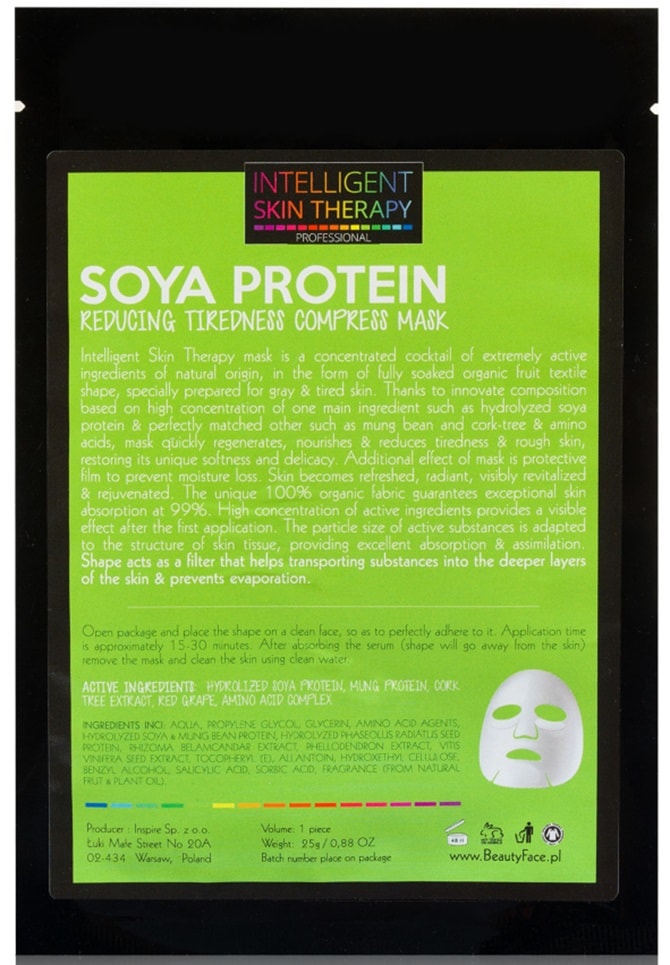 BeautyFace IST Reducing Tiredness Booster Face Mask – Soya Protein