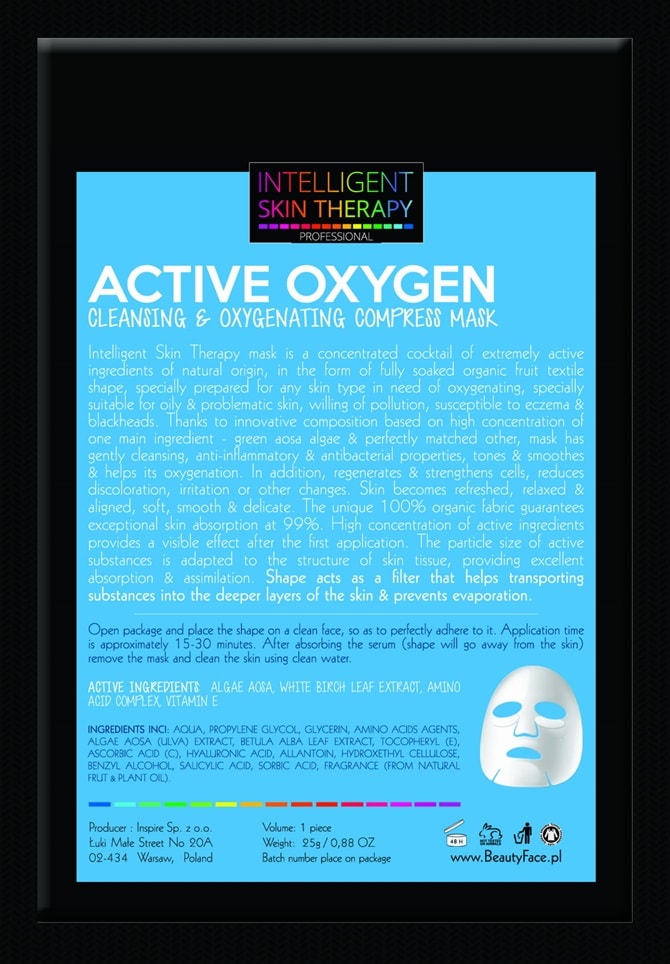 BeautyFace IST Cleansing & Oxygenating Booster Face Mask Prof Active Oxygen