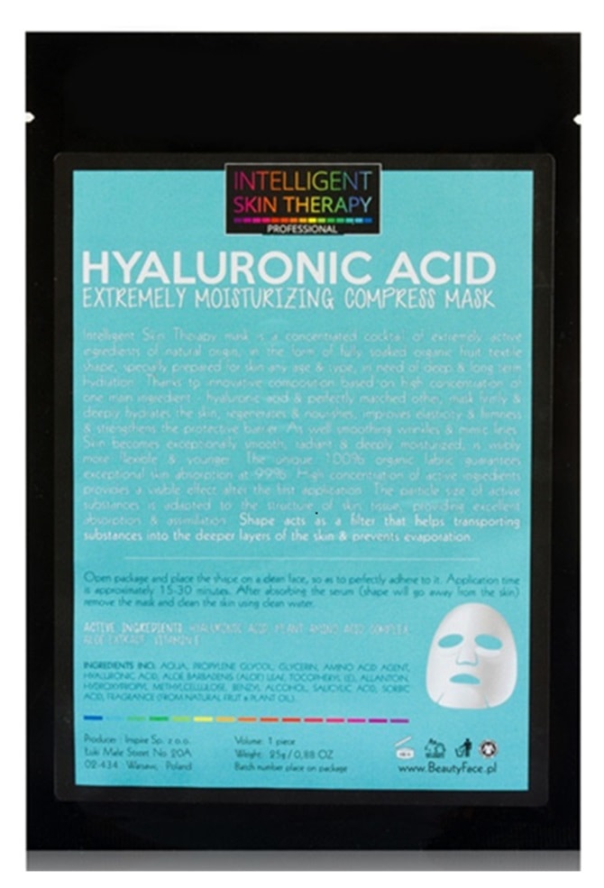 BeautyFace IST Extremely Moisturizing Booster Face Mask Prof Hyaluronic Acid