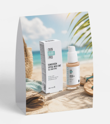 Tentkaart - balie display - Defense Moisturizer/SPF30 met tint