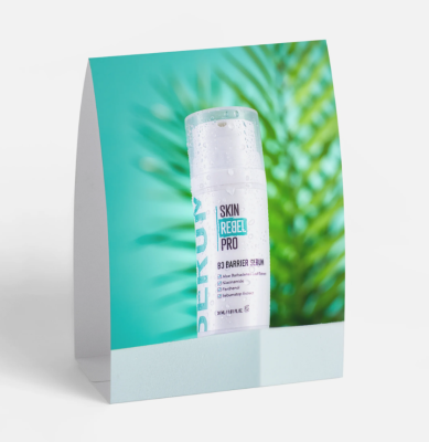 Tentkaart - baliedisplay - Active Wash Gel/B3 Barrier Serum